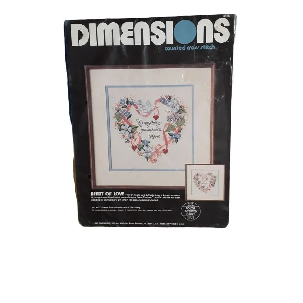 Dimensions Cross Stitch Lot of 2 Beige Multi Color Seal in Package